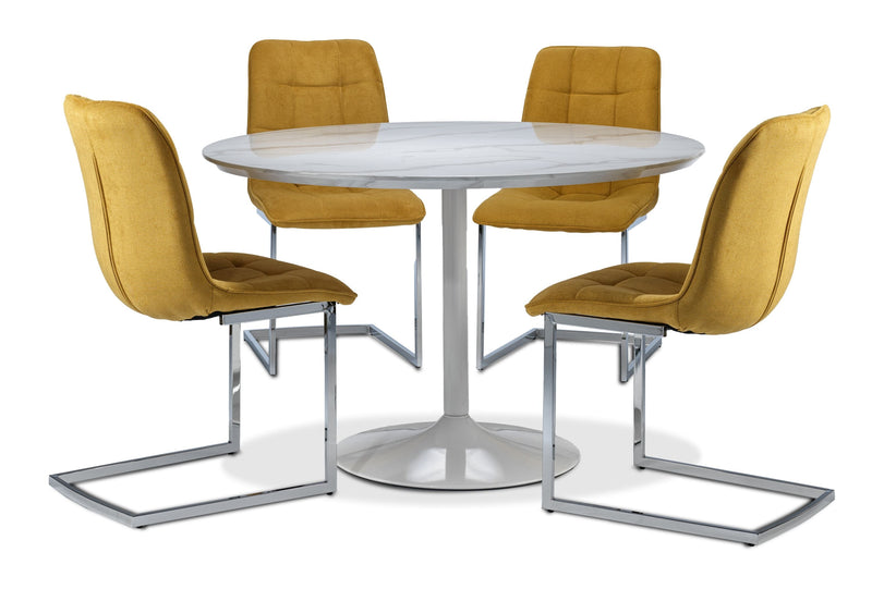 Louisa 5-Piece Dining Room Set - Maize