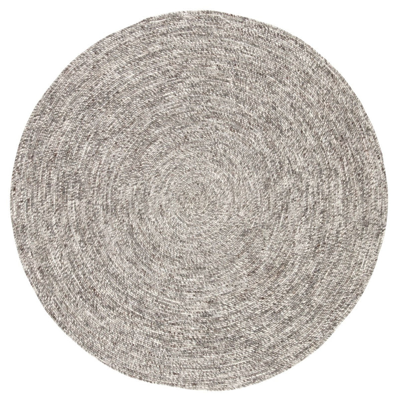 Lagkada II Area Rug - 8' Round - Grey/White