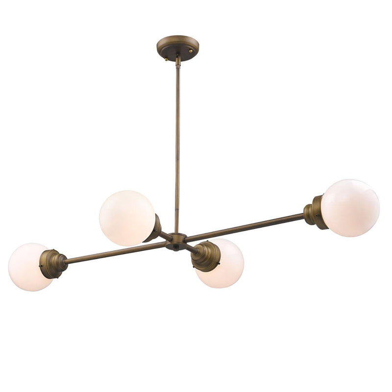 Damrak - II Island Pendant Light - Raw Brass