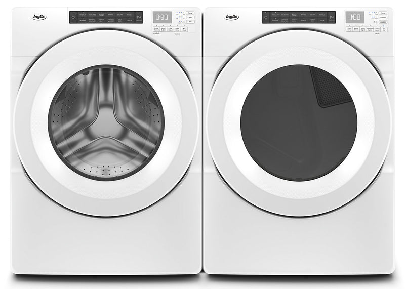 Inglis® 5.0 Cu. Ft. Closet-Depth Front-Load Washer and 7.4 Cu. Ft. Electric Dryer with Intuitive Touch Controls