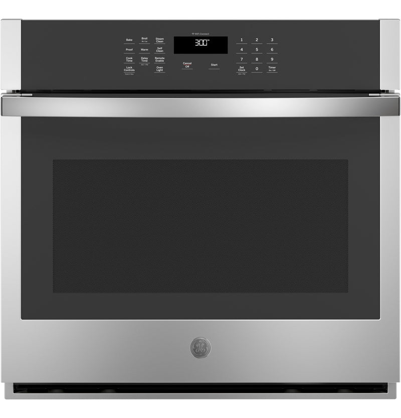 GE 30" 5.0 Cu. Ft. Smart Built-In Single Wall Oven - JTS3000SNSS - Electric Wall Oven in Stainless Steel