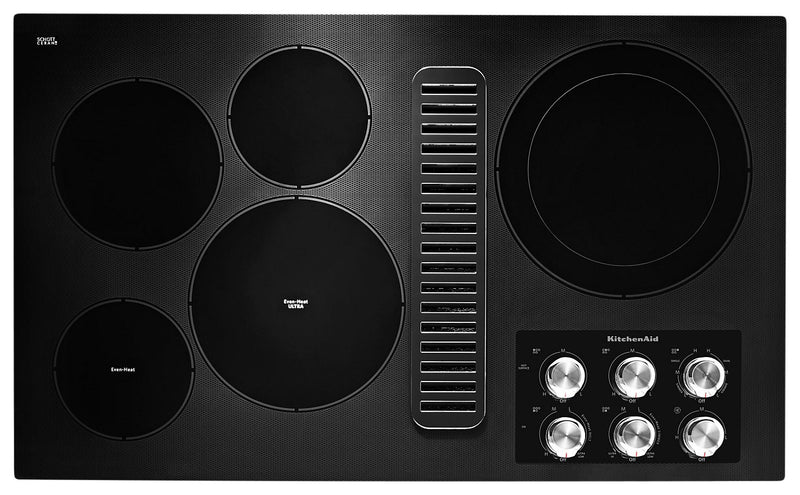 KitchenAid 36" Electric Downdraft Cooktop - KCED606GBL