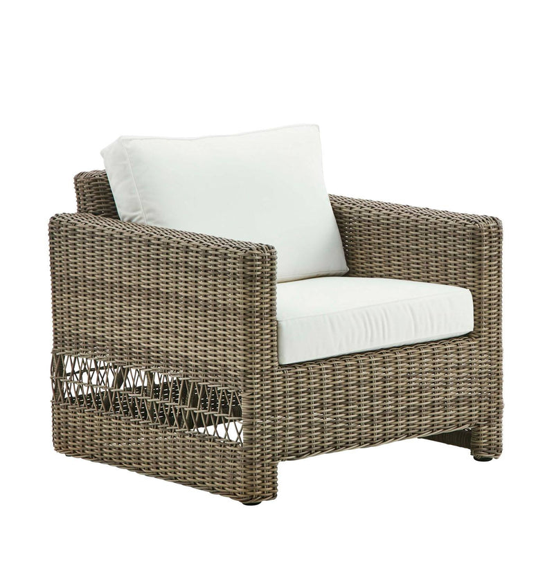 Riberalta Outdoor Accent Chair - Light Brown/White