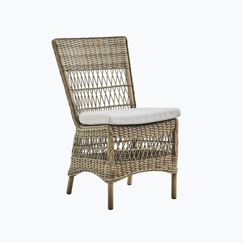 Mervat Outdoor Dining Chair - Light Brown/Grey