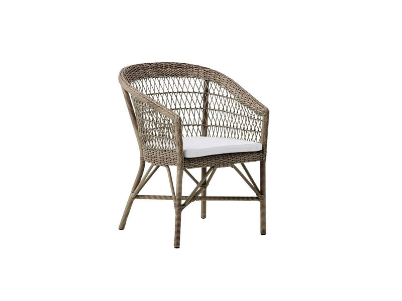 Boana Outdoor Arm Chair - Light Brown/White