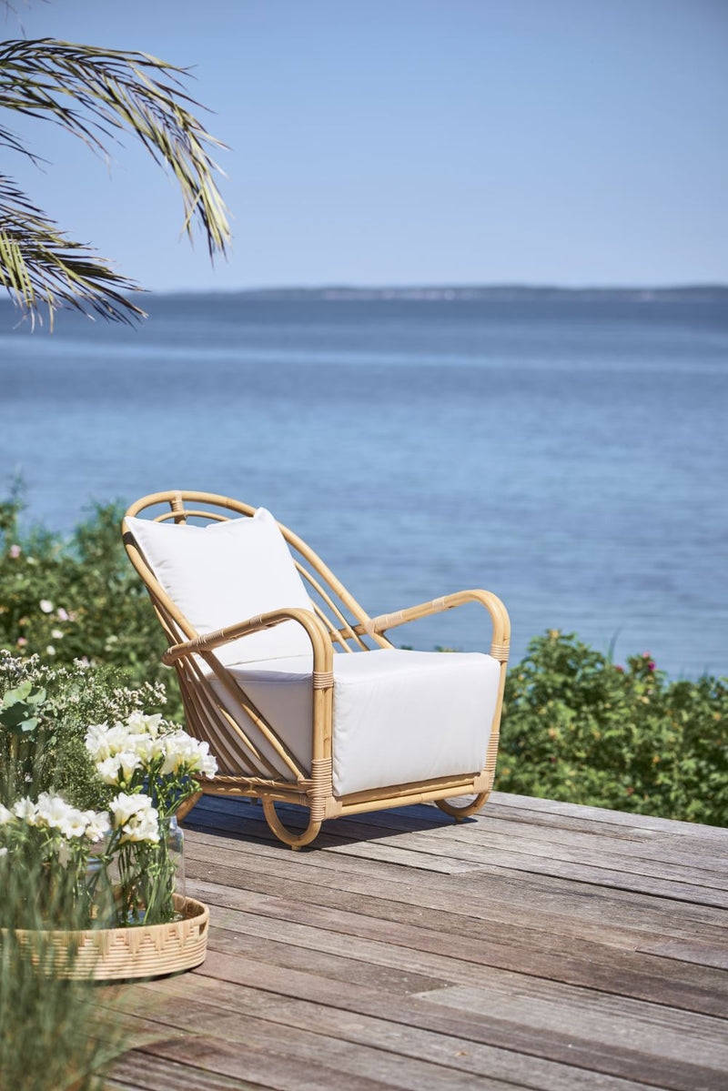 Bolands Outdoor Accent Chair Natural/White Furniture.ca