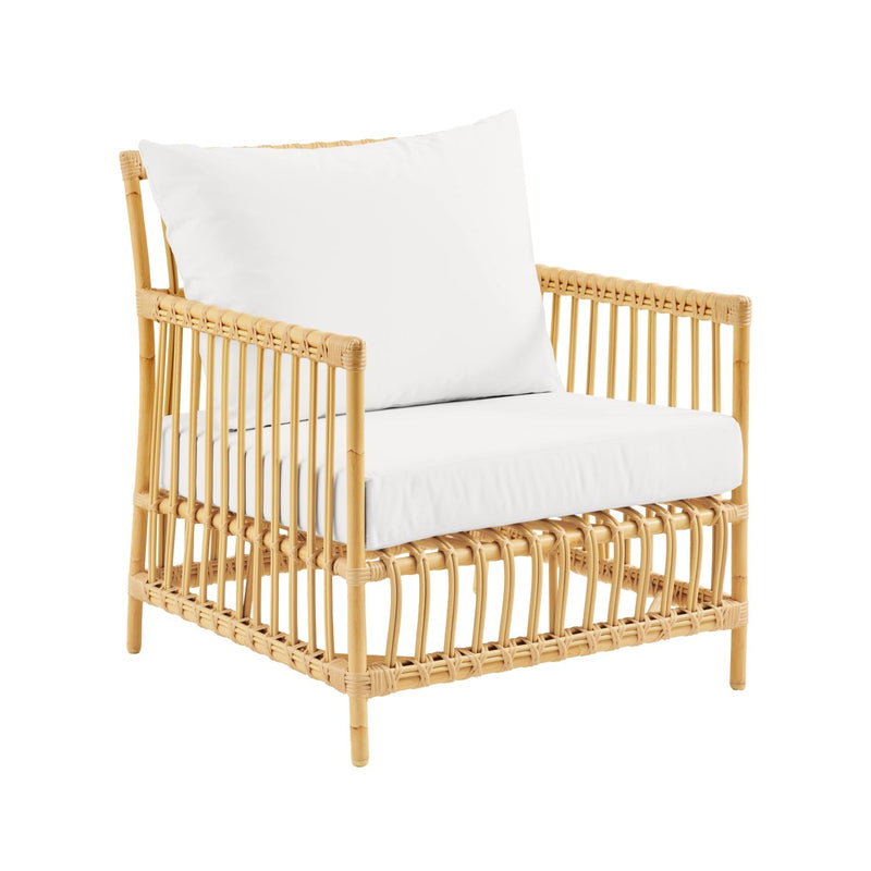 Semra Outdoor Accent Chair - Natural/White