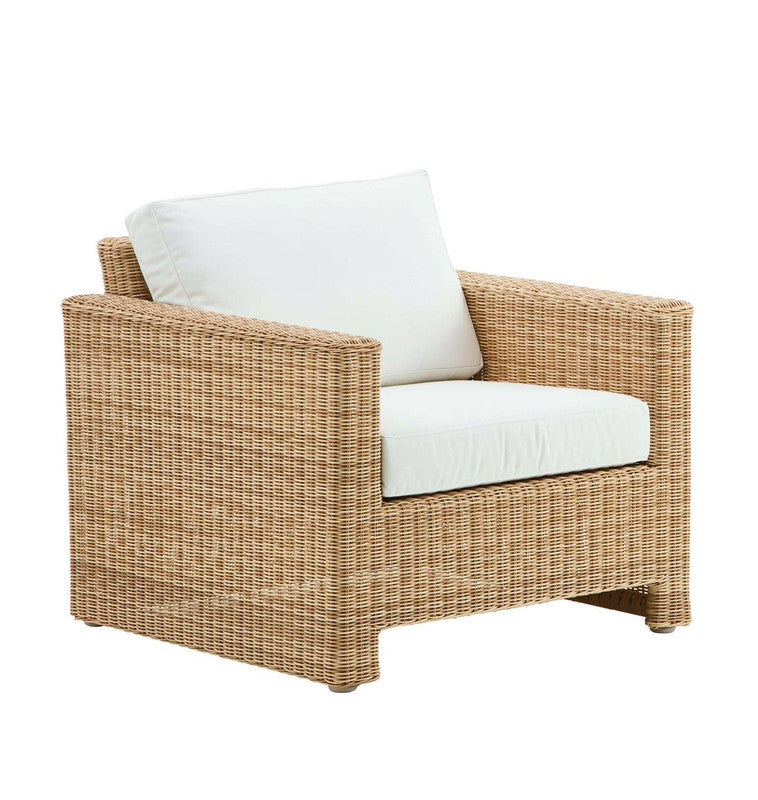 Jendral Outdoor Accent Chair - Natural/White