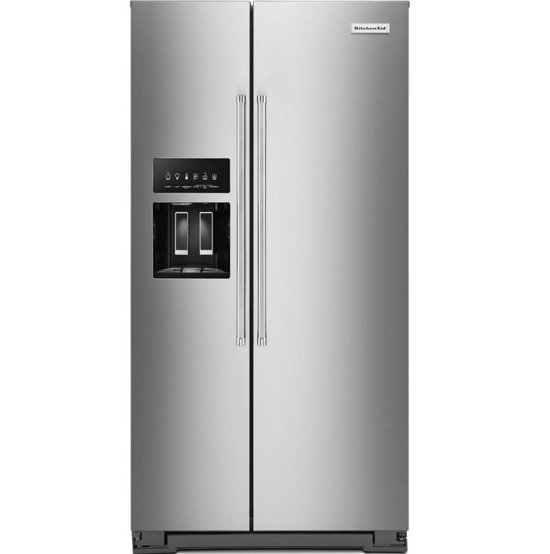 KitchenAid 19.9 Cu. Ft. Counter-Depth Side-by-Side Refrigerator - KRSC700HPS