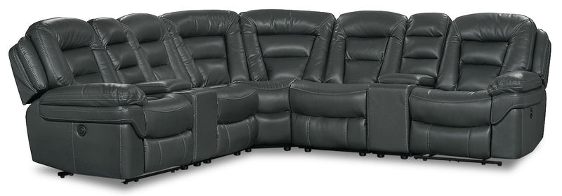 Quin 7-Piece Reclining Sectional - Grey