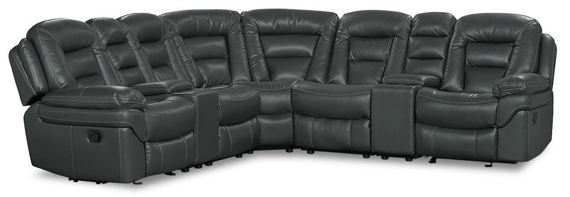 Quin 7-Piece Power Reclining Sectional - Grey