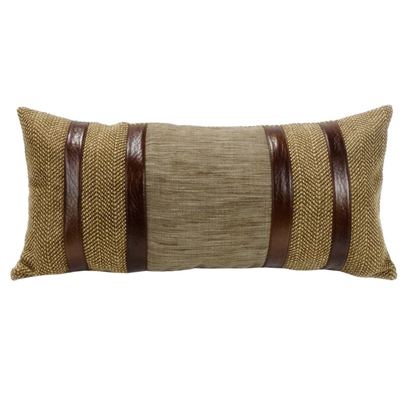 Coju Faux Leather Decorative Pillow - Tan