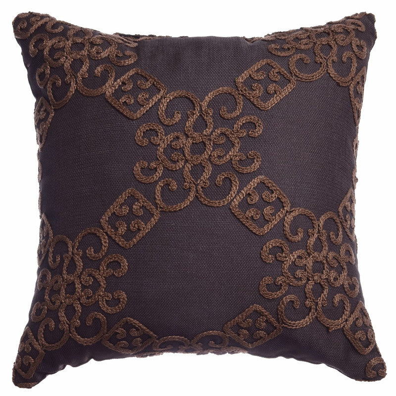 Djenne Decorative Cushion - 20 x 20 - Chocolate