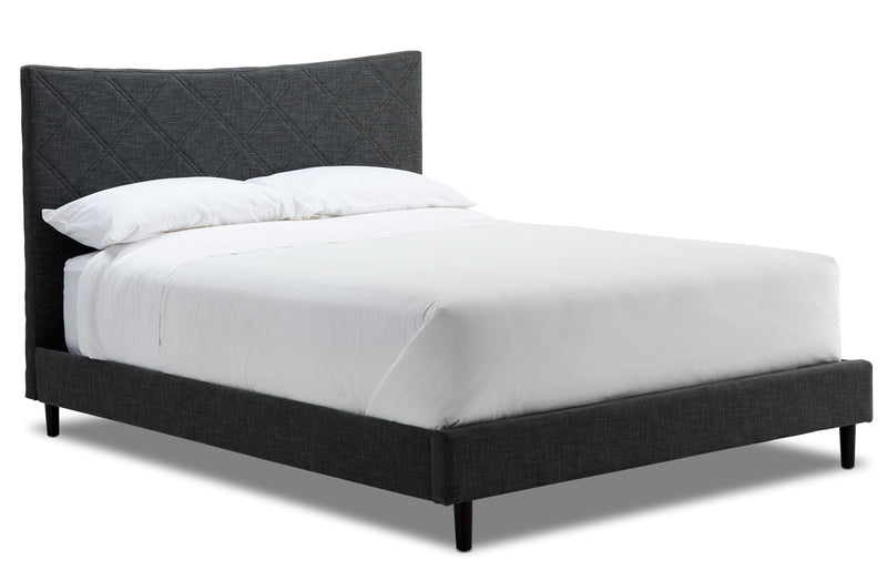 Halifax Queen Bed - Dark Grey