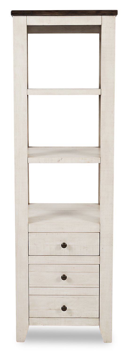 Ahna Bookcase Pier - White