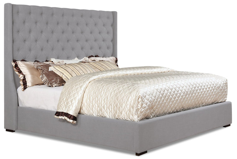Claudia King Bed - Taupe