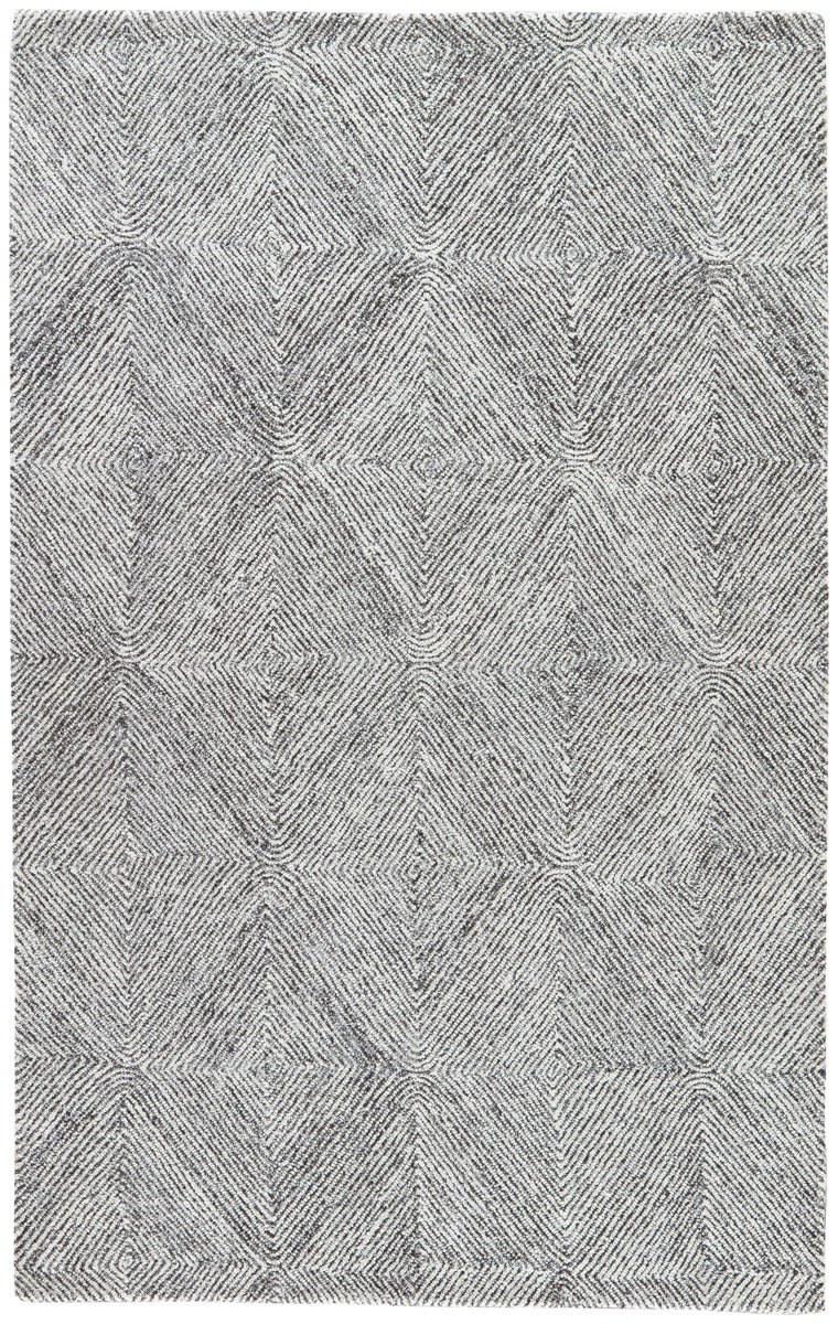 Platonas Area Rug - 8' X 11' - White/Dark Grey