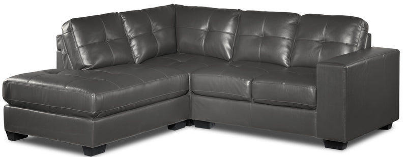 Mordrid Sectional with Left Facing Chaise - Grey