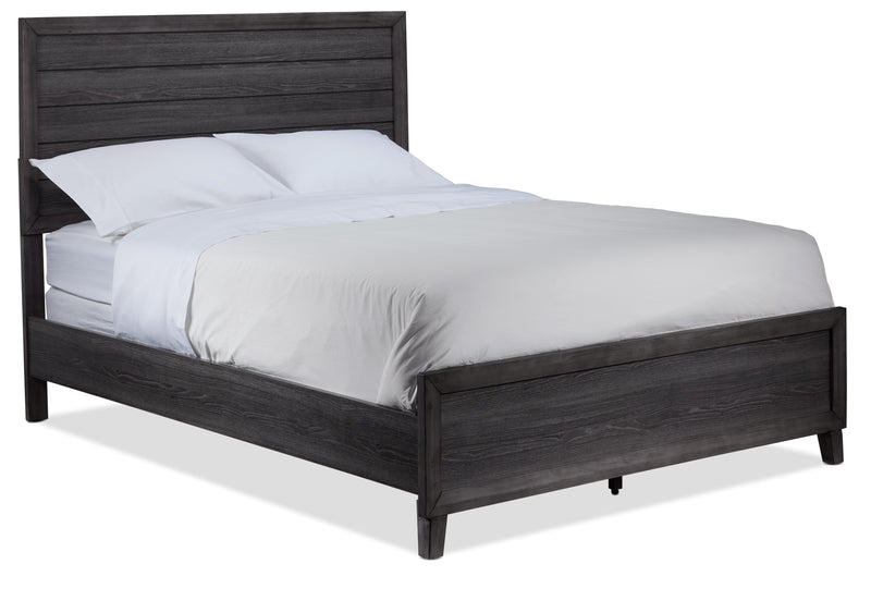 Kelvin Queen Panel Bed - Grey