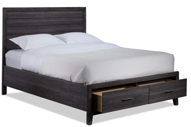 Kelvin Queen Storage Bed - Grey