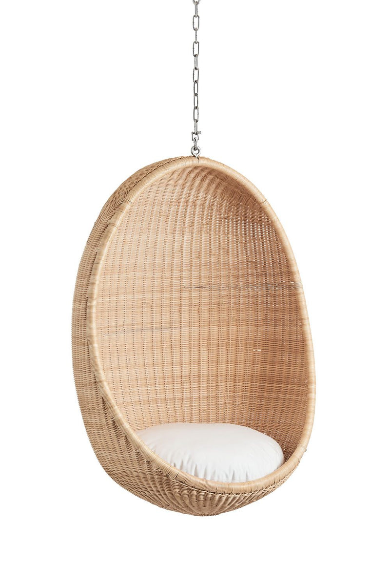Poma Indoor Hanging Chair - Natural/White