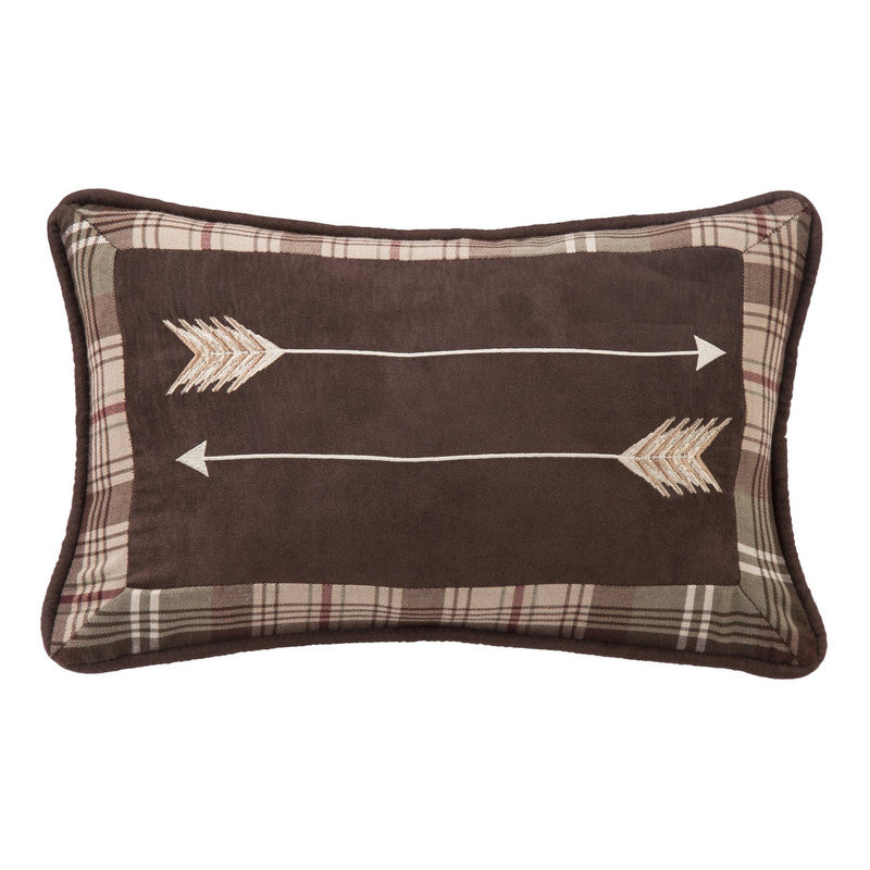 Tacuba Faux Suede Decorative Pillow - Brown/Tan