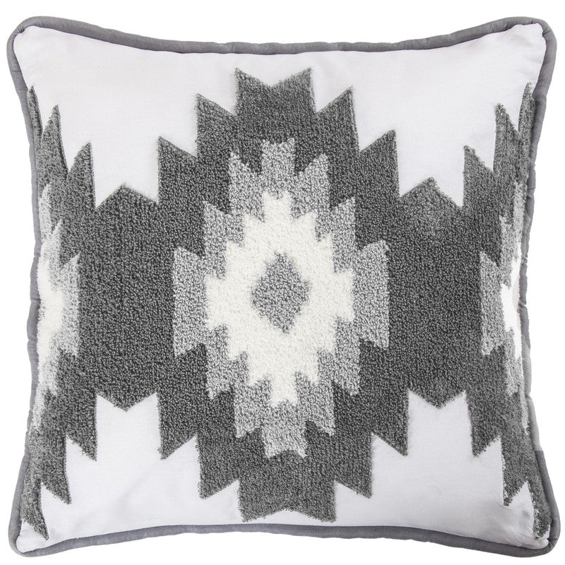 Acajutla 18 x 18 Decorative Pillow - Grey/White