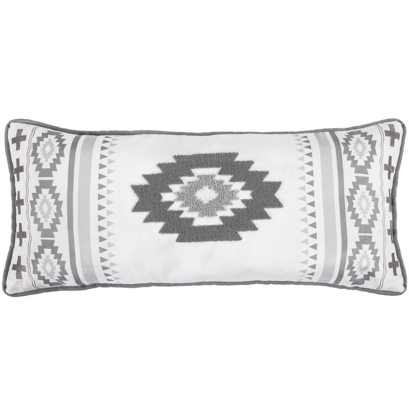 Acajutla 35 x 15 Decorative Pillow - Grey/White