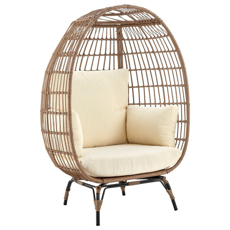 Baffin Indoor/Outdoor Egg Chair - Tan/Cream