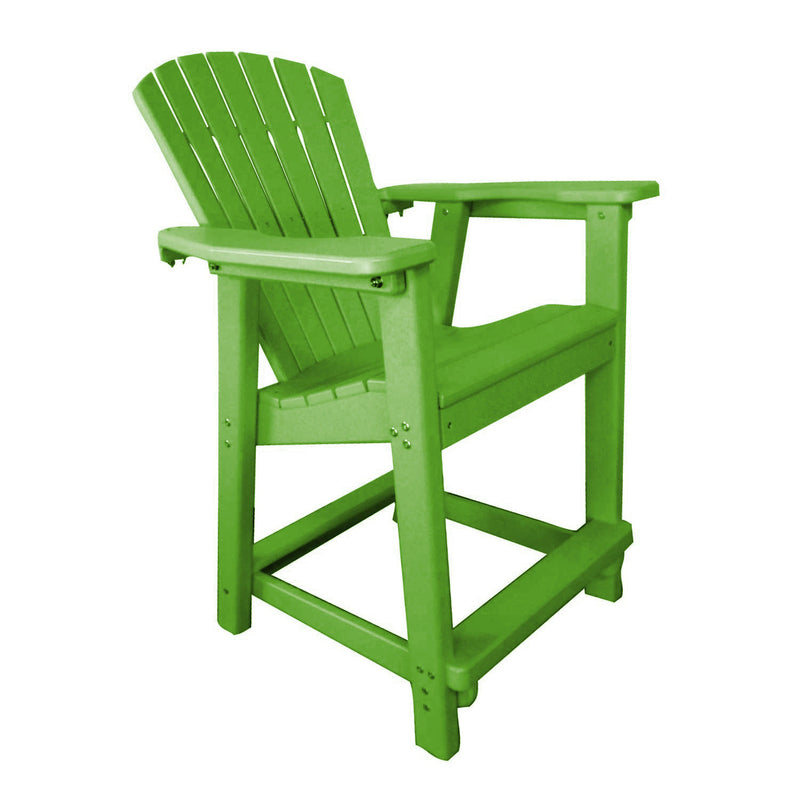 POLY LUMBER Tropical Horizons Bar-Height Chair - Lime Green