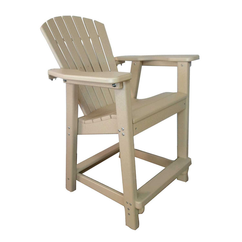 POLY LUMBER Tropical Horizons Bar-Height Chair - Sandstone