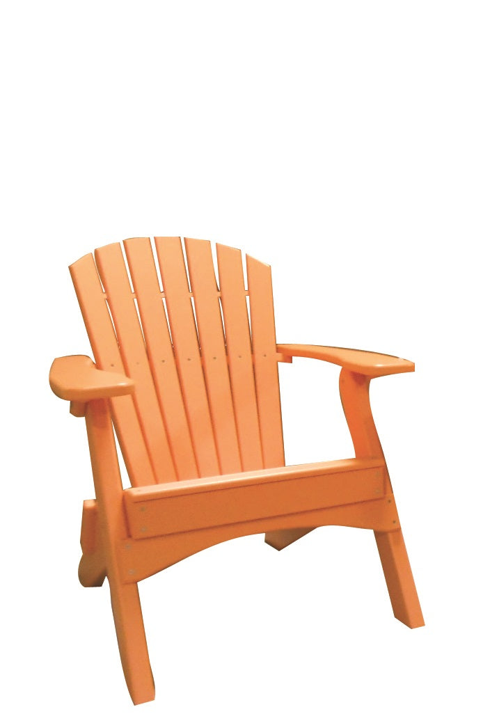 POLY LUMBER Sensual Seaside Folding Chair - Tangerine