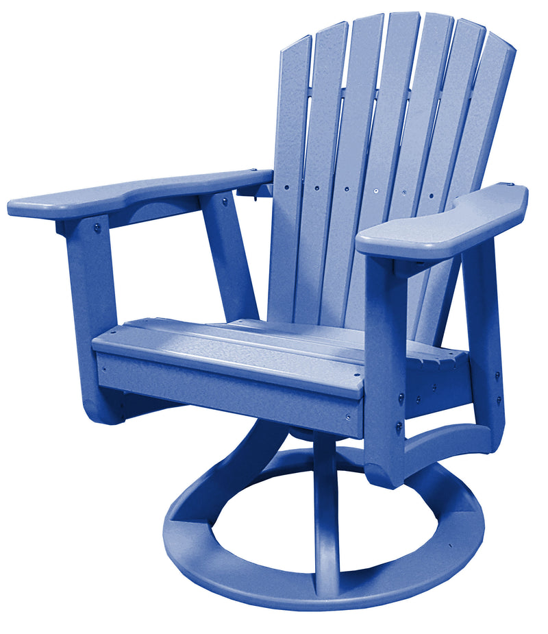 POLY LUMBER Rock n Relax Swivel Rocking Chair - Blue