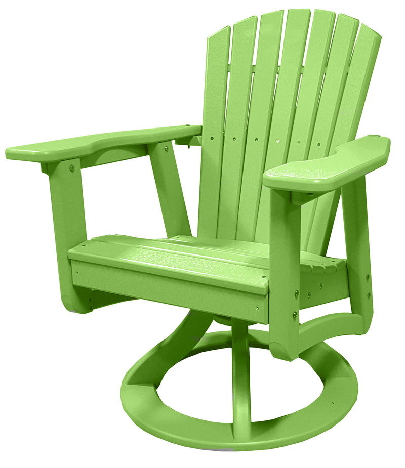 POLY LUMBER Rock n Relax Swivel Rocking Chair - Lime Green