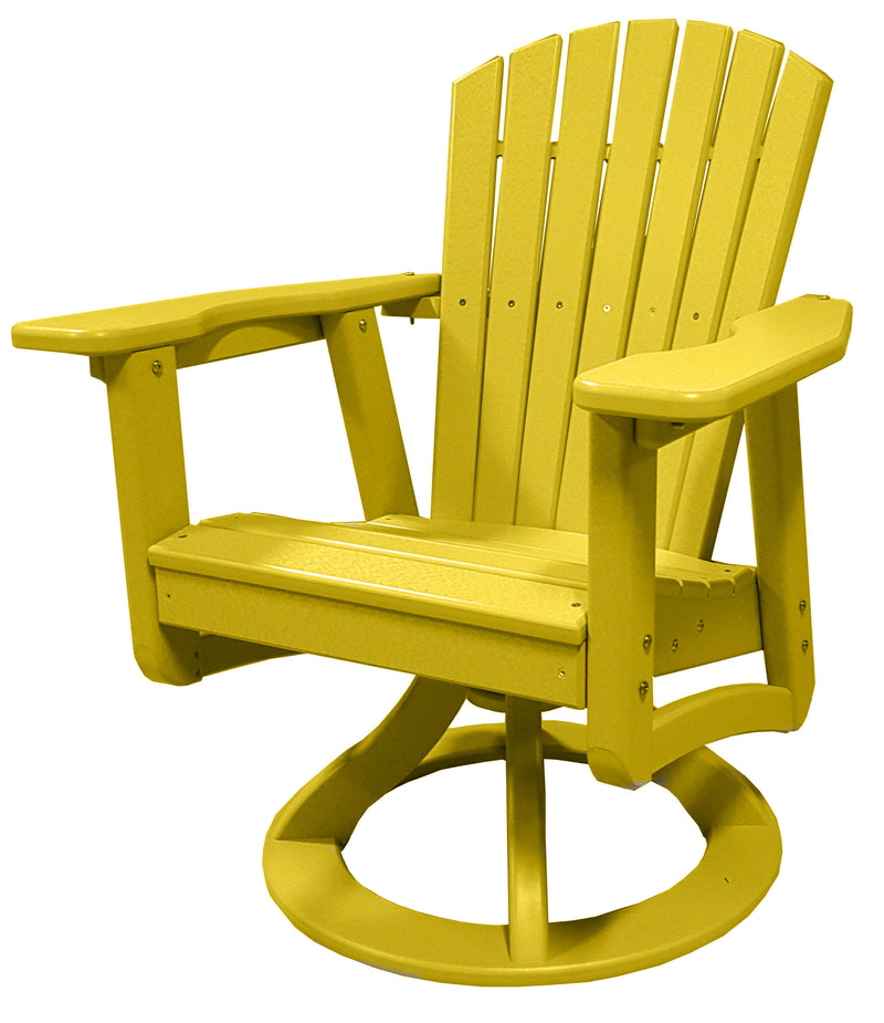 POLY LUMBER Rock n Relax Swivel Rocking Chair - Yellow