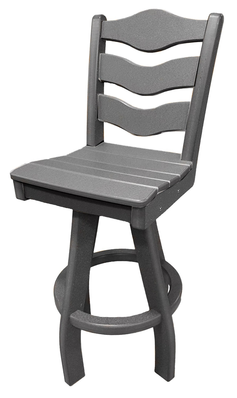 POLY LUMBER Sun n Sand Swivel Counter Chair - Grey