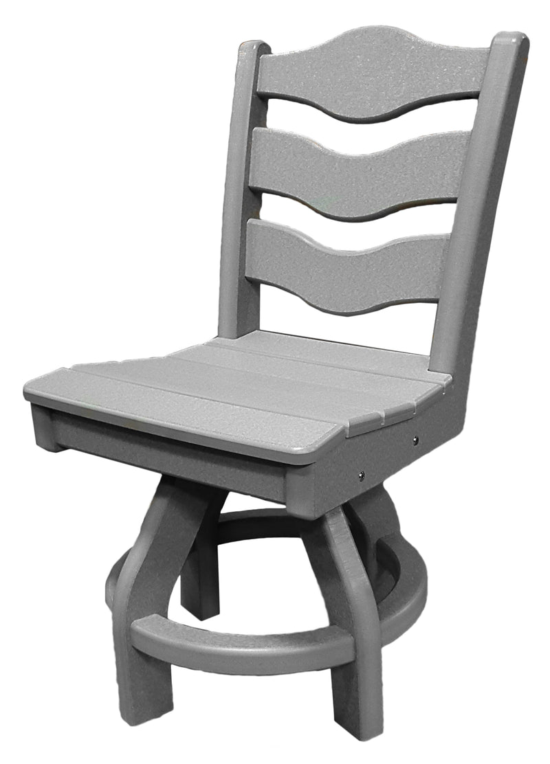 POLY LUMBER Sun n Sand Swivel Dining Chair - Grey