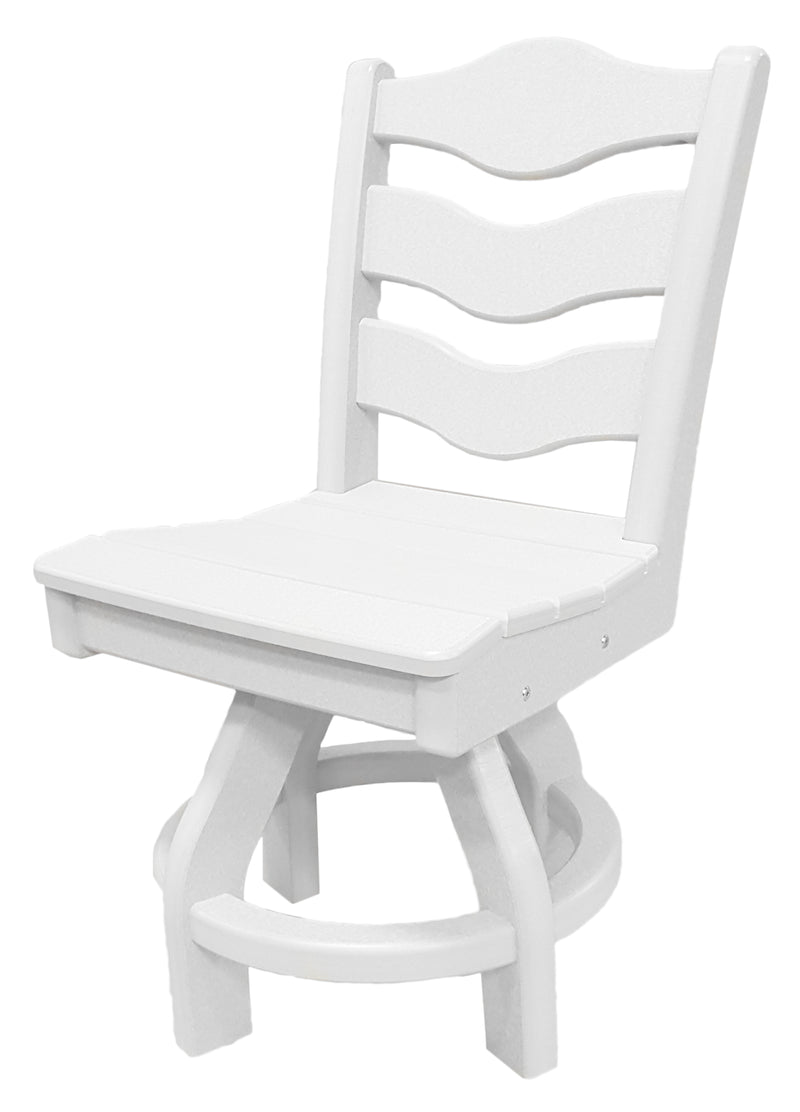 POLY LUMBER Sun n Sand Swivel Dining Chair - White