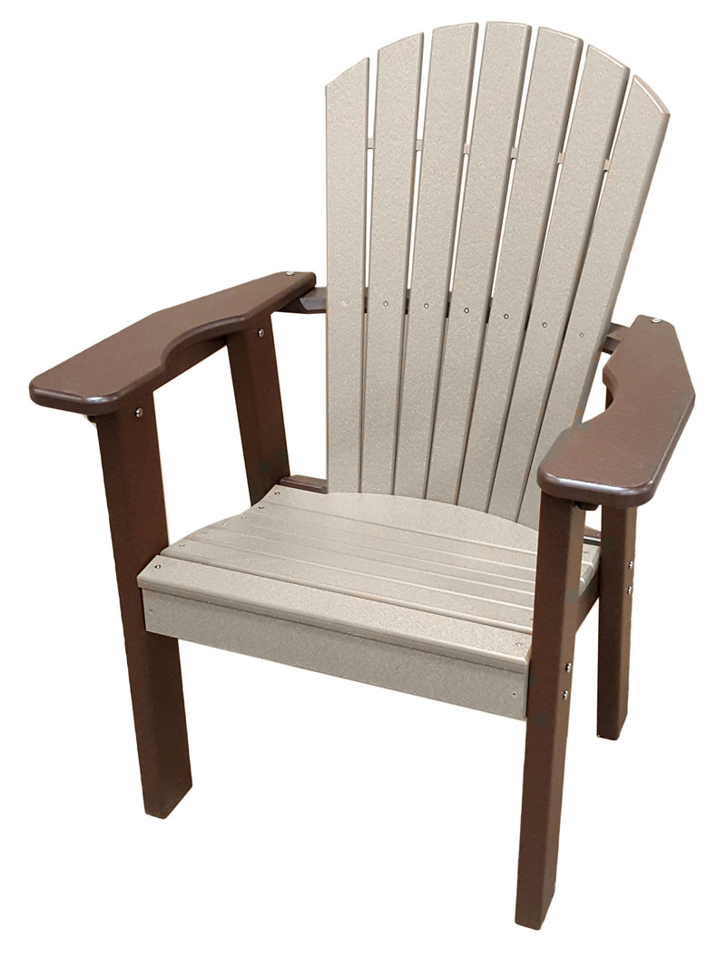 POLY LUMBER Sensual Seaside Upright Chair - Sandstone/Mocha