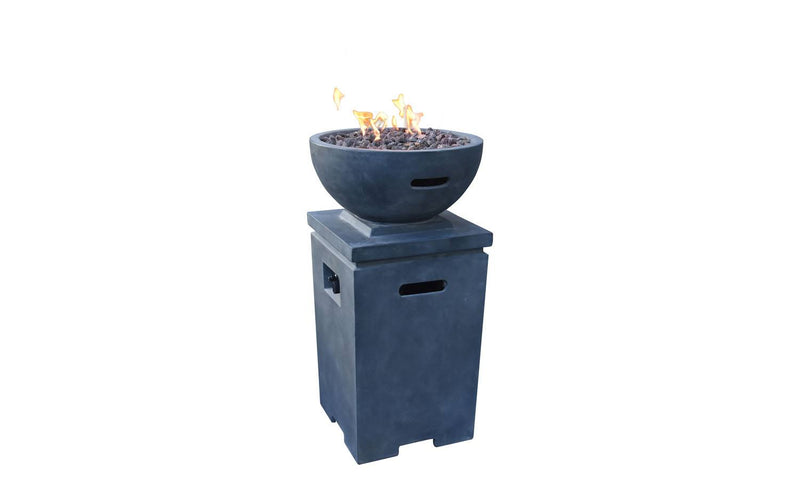 Hualalai Concrete Charcoal Fire Column (Modena) – Propane