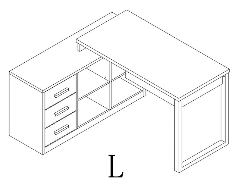 Tempest Reversible Corner Desk Distressed Grey Furniture.ca