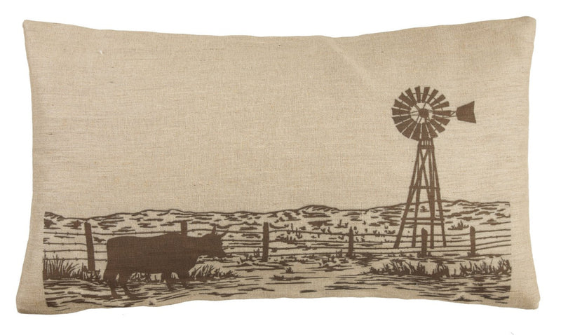 Marcos Windmill Decorative Pillow - Tan