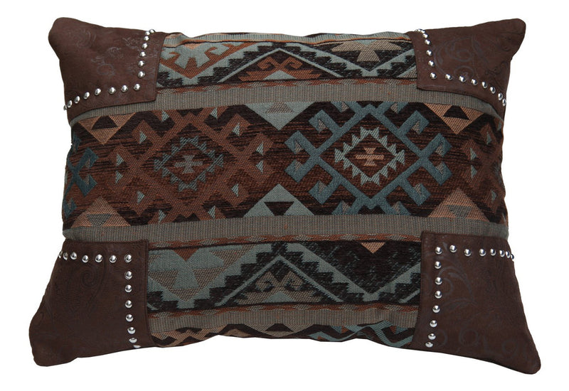 Portsmouth  Decorative Pillow - Brown/Navy