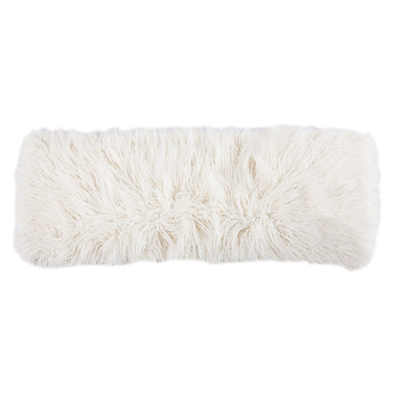 Machias 14 x 36 Faux Fur Decorative Pillow - White