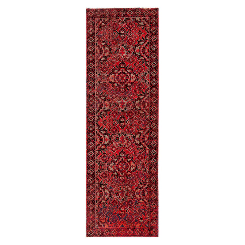 Mikras I Area Rug - 2'6" X 8' Runner - Red/Black