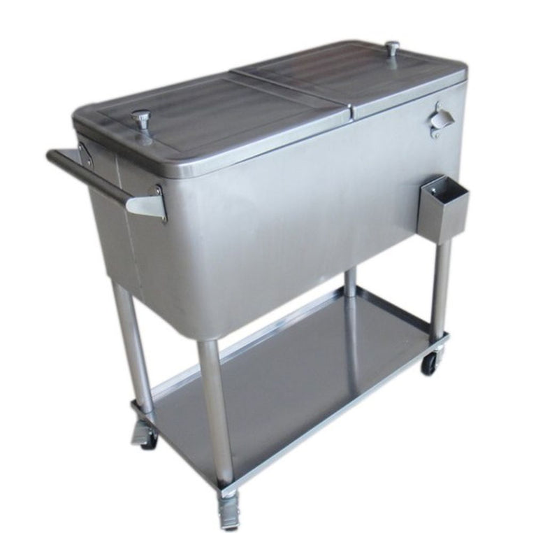 Permasteel 80QT Stainless Steel Patio Cooler