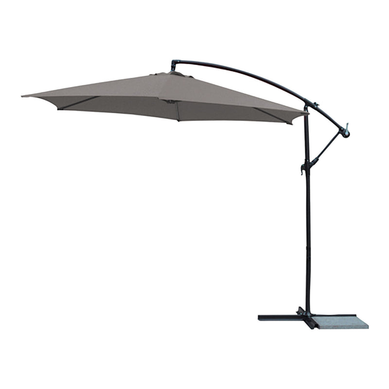 Bumbershoot 10' Deluxe  Outdoor Umbrella - Stone Grey