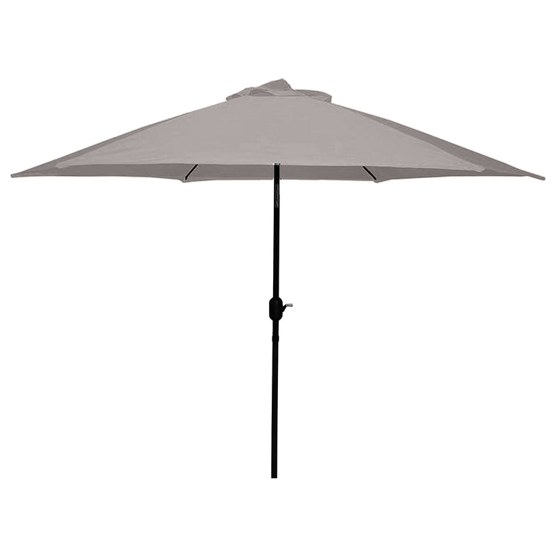 Brolly 9' Crank and Tilt Outdoor Umbrella - Stone