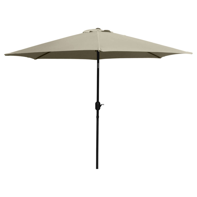 Brolly 7.5' Outdoor Crank Umbrella - Linen