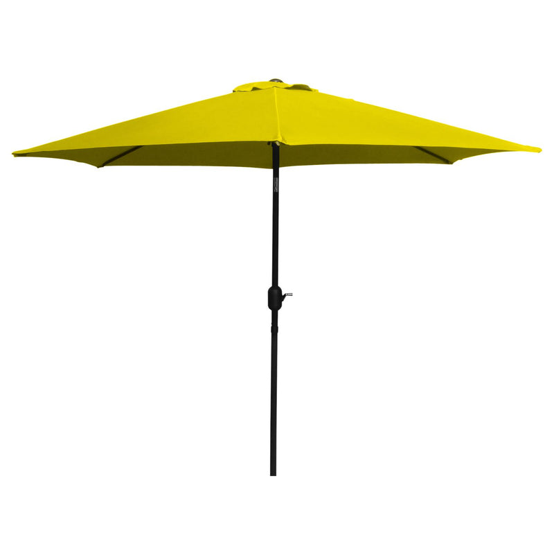 Brolly 7.5' Outdoor Crank Umbrella - Yellow